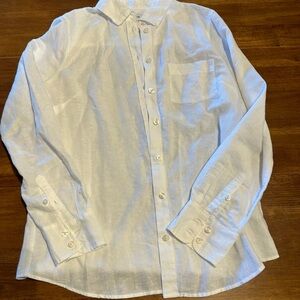 Jcrew Linen Oxford Shirt